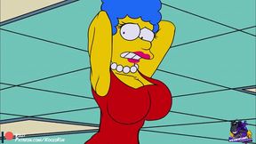 Horny Marge Simpson Shows Off Her Tits In Steamy Hentai Sex Scene