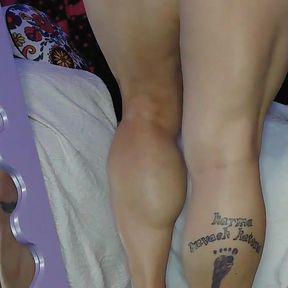 Calf Muscle Goddess Kepi Carter Flexes &amp; Masturbates - Thick Leg Fetish Worship