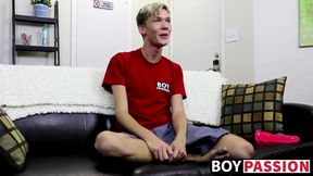 Gorgeous and slim Tyler is well hung and he loves toy play