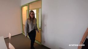 Ersties - Ida & Holly Try To Not Get Caught Whilst Fucking In The Library