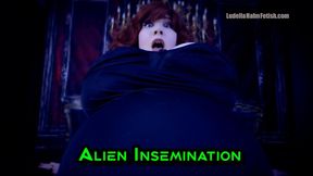 Alien Insemination - Ludella Impregnated in Sci Fi Thriller with Rapid Growth, Pregnant Belly Inflation, Breast Expansion, and a Sploshy POP Climax