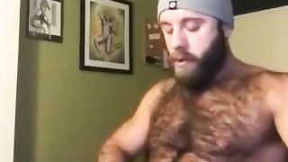 Hairy Lumberjack Shows Off his Cock ( No Cum ) 4