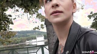 GERMAN SCOUT - EYE ROLLING ORGASM SEX FOR RED HEAD BITCH