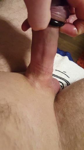 Jerking off after two hours of pumping and edging   Clip 1