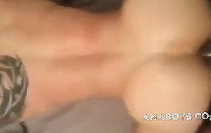 White gay get his ass filed with big black cock