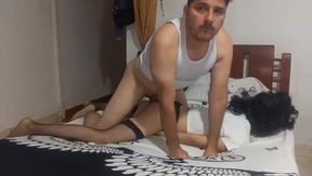 Horny Hermastra seduces stepbrother with erotic dance and gets fucked hard