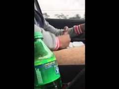 Arab guy jacking off in car