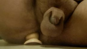 Chubby Sissy Cumming in Chastity