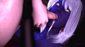 Busty slutty elf princess swallows lots of dick cum