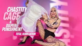 Chastity Cage & Diaper Punishment - Total Humiliation 720p