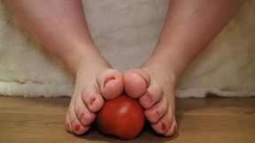 Quiet Toe Play: Nectarines in a Fat Girl's Feet