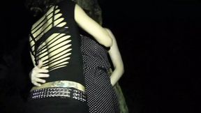 Outdoor lesbian fetish fest: Bianca Stone & Star Nine, nasty ass&#x1F351; licking & rimming