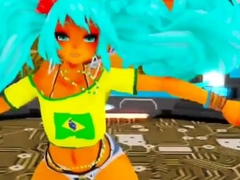 Mmd / Brazilian Miku Hatsune - Bubble Butt