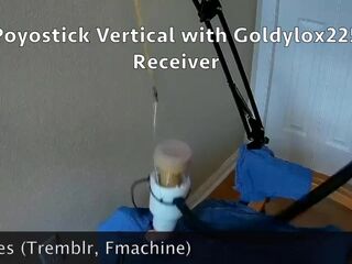 Poyostick Erect used with a Venus 2000 Masturbation Machine Hands Free