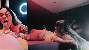 Lapdance with extra (hairy bush)