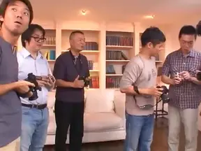 Sexy High-Heeled Asian Teen Gets Fucked Hard by Multiple Dicks Simultaneously