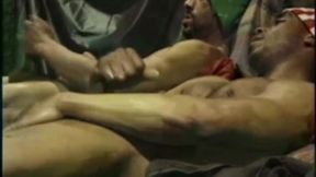 Anal fucked by the big cock of his staight friend black