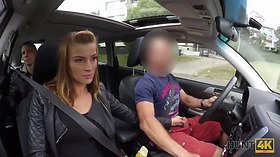 Victoria Daniels gives a stranger a public handjob for cash while her cuckold watches in awe