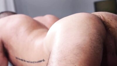 Good looking Latino is shoving a dick into mate's tight hole