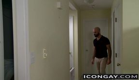 Alex the thief gets handled and anal fuck from powerful Adam