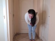 Desperate pissing | pissing my jeans | fleece
