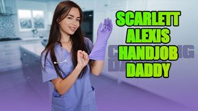 DadCrush - Cute Nurse Stepdaughter Scarlett Alexis Tests How Long Stepdad Can Last Without Cummming