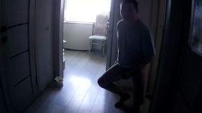 The young guy decided to show how he kneads his ass