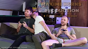 Gaming with friends double penetration bareback versatile big dicks twinks maxime horns doryann marguet