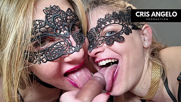 Les Parisiennes sucent en POV: Alice Dubois FrX Melany & Cris Angelo - French France Spain - FR