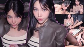 I Dropped My Wallet, So I Had To Pay The Driver By Letting Him Fuck Me. Swallow & Creampie