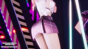 MMD NewJeans - ASAP - Seraphine Sexy Kpop Dance League of Legends Hentai Uncensored 4K 60FPS