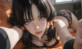 Videl Stripping Underwear to Naked Sensual Compilation