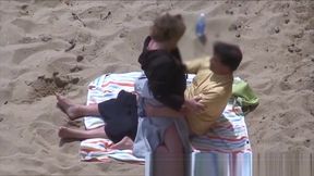 Horny Couple Greek Beach Voyeur