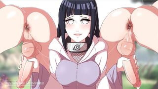 Naruto - Hinata Uncensored Animated Anime - InoSakuraTsunadeSasukeKiba