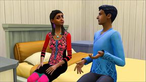 Indian step-brother shares the bed with his - taboo