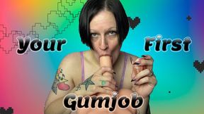 Dani Gives You Your First Gumjob