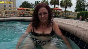 ali allure meets a stranger in the hot tub
