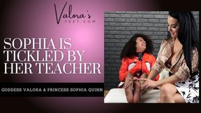 Sophia Is Tickled By Her Teacher