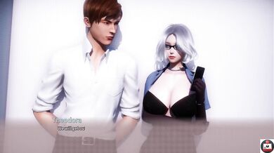 Big boobs elevator sex in Virtues harem playthrough