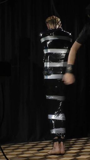 Nicky Wrapped Socks Gagged