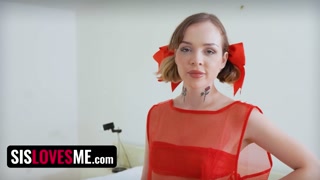 Sis Loves Me - Flexible Girl Spreads Her Legs And Pleasures Her Lucky Stepbro All Around The House