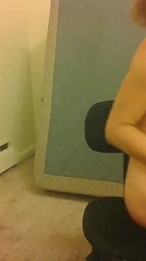 Transwoman Vaping and Auto-bouncing Pre-op Clit (no Cumming/no Masturbate)