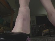 Unaware Giantess Wearing Squeaky Heels