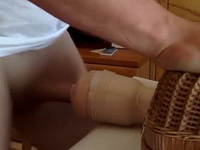 fleshlight fun and massive cumshot!