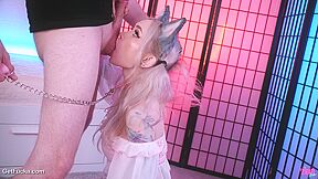 Kitty Girl Serves Stepdaddy