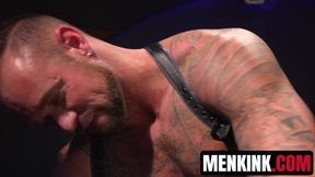Black dude Dillon Diaz is suspended and gets ASS RAILING from a beefy guy