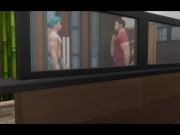 BOSS hires then Fucks Boy looking for a Job - Dirty talk sims 4