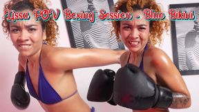 POV Boxing Session Blue Bikini - Lissa