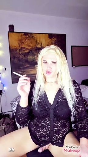Stroking and Smoking Kylie Rey