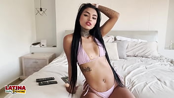 Latina Porn Casting - Beautiful Tattoo Skinny Slut Gets Pussy Stretched By BWC First Time With Cum Facial